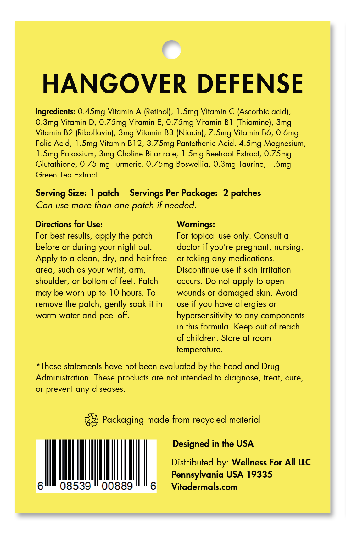 Povsem naravno Hangover Defense